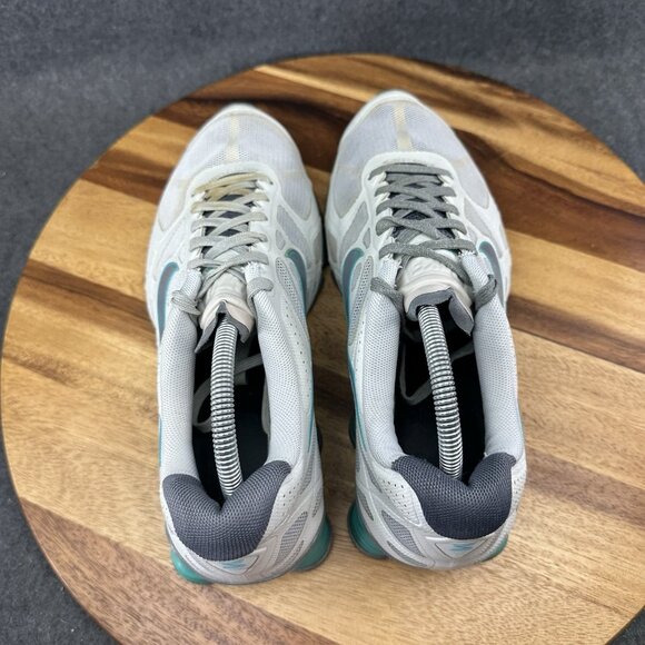 Nike Women’s 11 Shox Turbo 12 style 454165-014 Platinum Grey Turquoise Gray - Picture 9 of 11